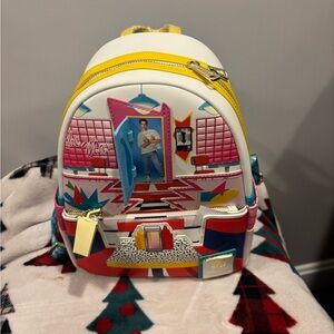 Loungefly Retro White and Yellow Backpack